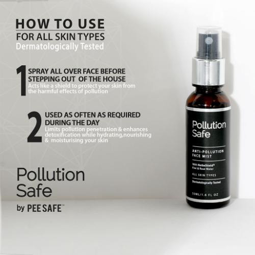 Pee Safe Pollution Safe Anti-Pollution Face Mist With Herbashield