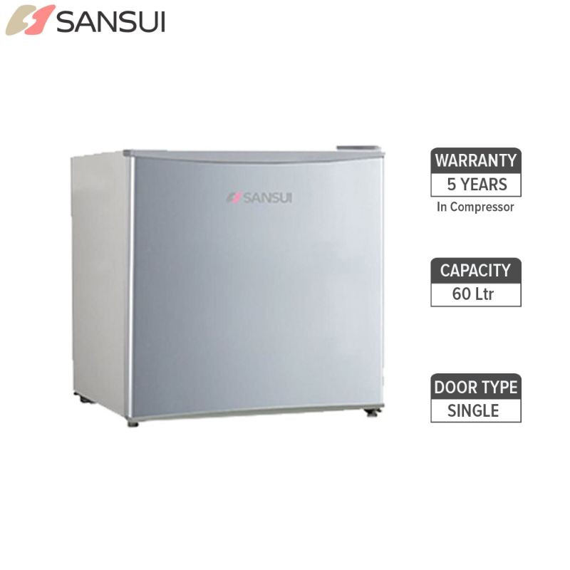 Sansui 60 Litre Single Door Silver Refrigerator SPM60SH