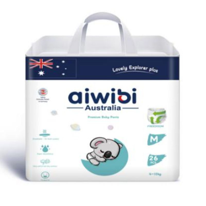 Aiwibi Premium Baby Pants Medium - 26Pcs