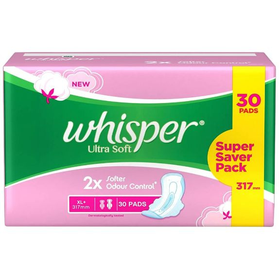 Whisper | Whisper Ultra Soft XL+ 30's x 18 INR 330 [82310847]