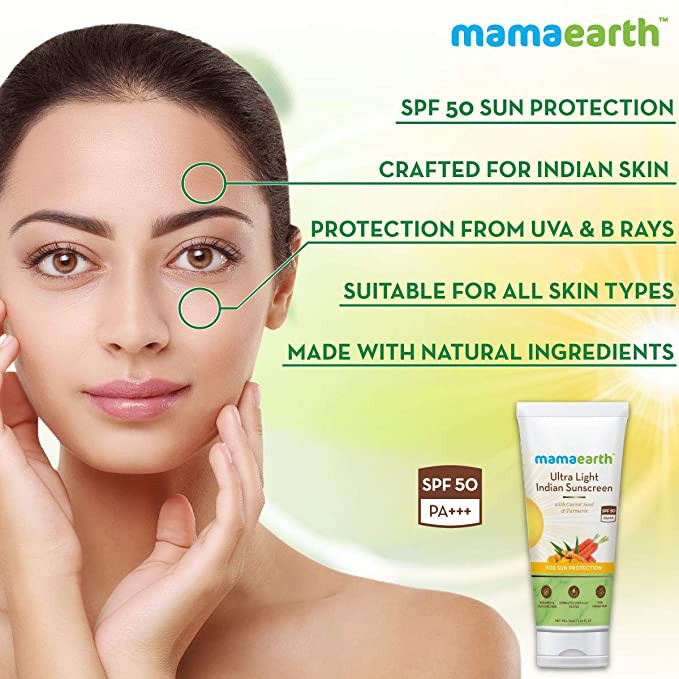 Mamaearth Ultra Light Indian Sunscreen