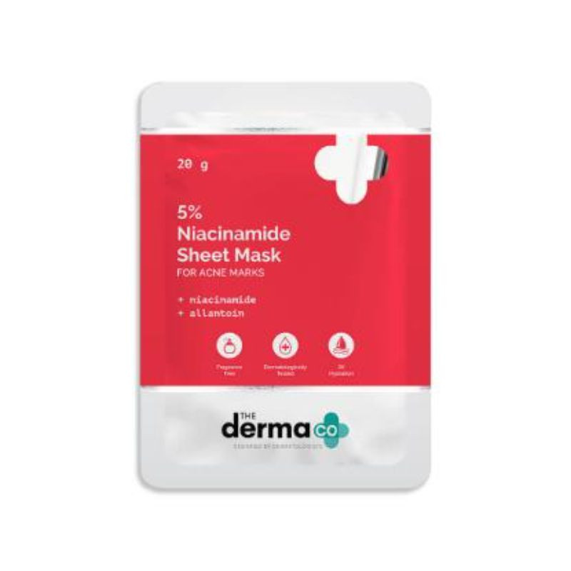 The Derma Co. 5% Niacinamide Sheet Mask 20Gm