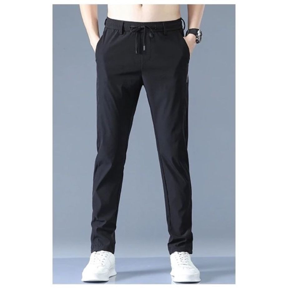 0.28 Straight Fit Stretch Trousers For Men