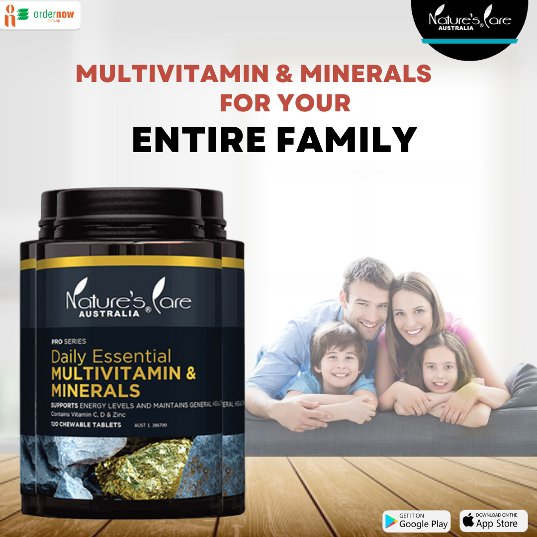 Nature's Care Australia Daily Essential Multivitamin & Minerals 120 Chewable Tablets