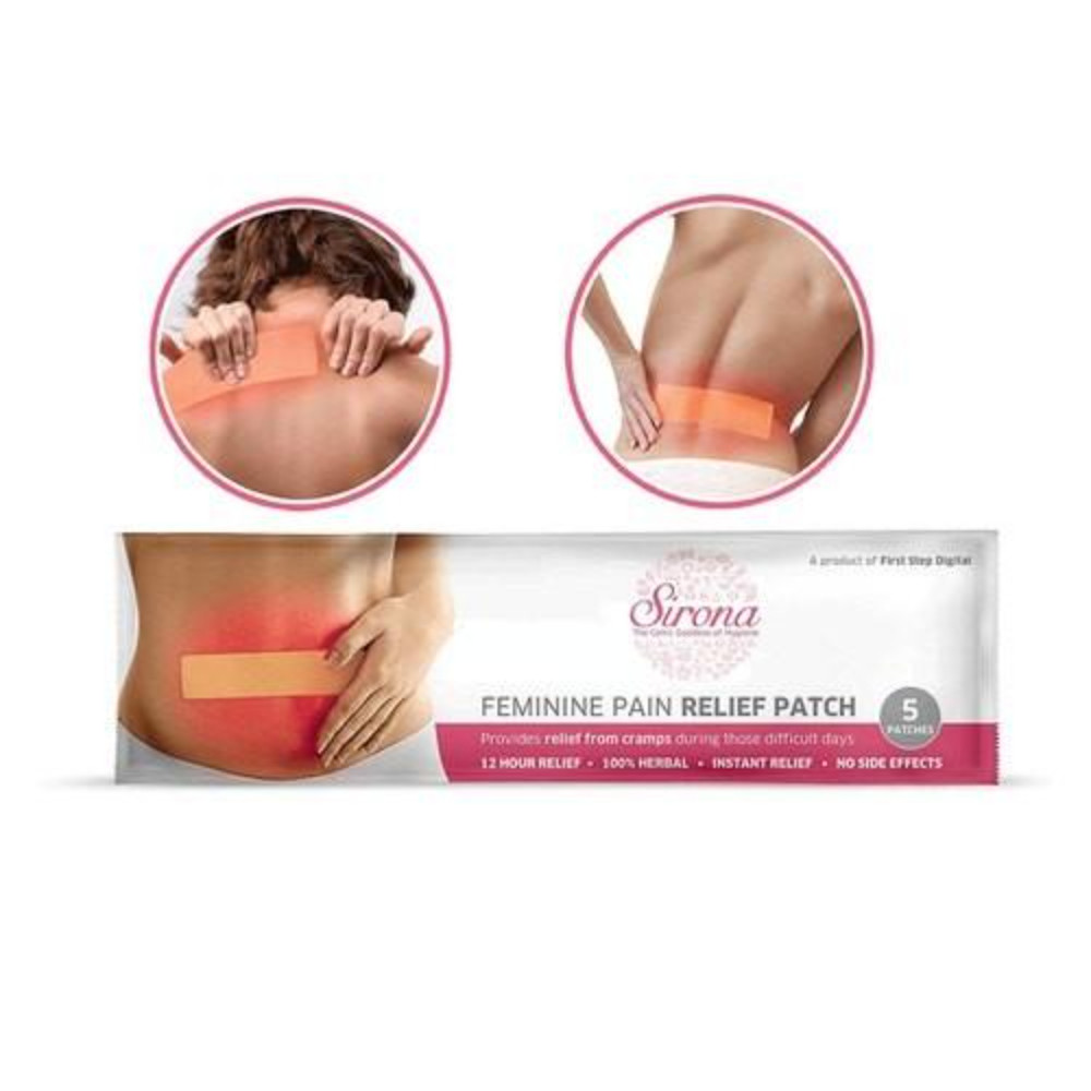 Sirona Feminine Pain Relief Patches - 5 Patches (1 Pack - 5 Patches Each)