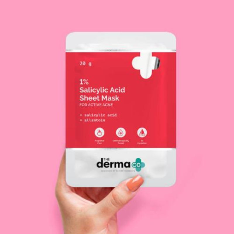 The Derma Co. 1% Salicylic Acid Sheet Mask 20Gm