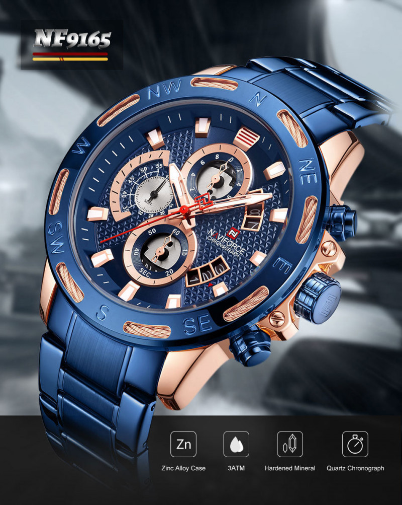  
NaviForce-9165 Blue Watch