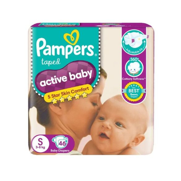 Pampers |Pampers Diapers 46s (SM) x 6 INR 749 [82299457]