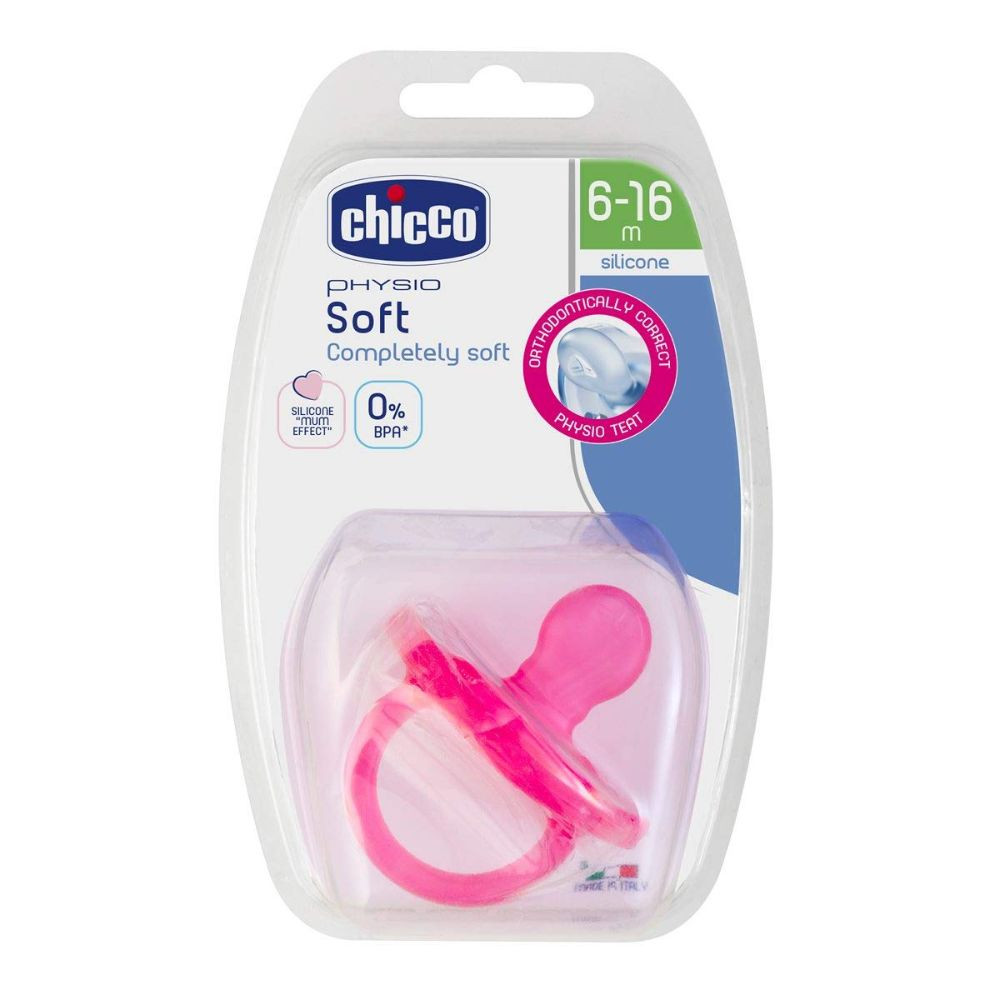 Chicoo SOOTHER PH.SOFT PINK SIL 6-12M 1PC B