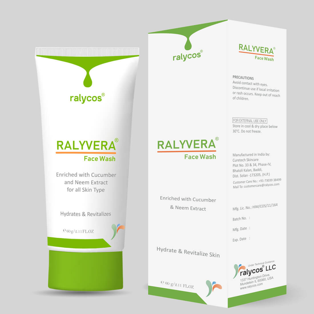 Ralycos Ralyvera Face Wash 60Gm