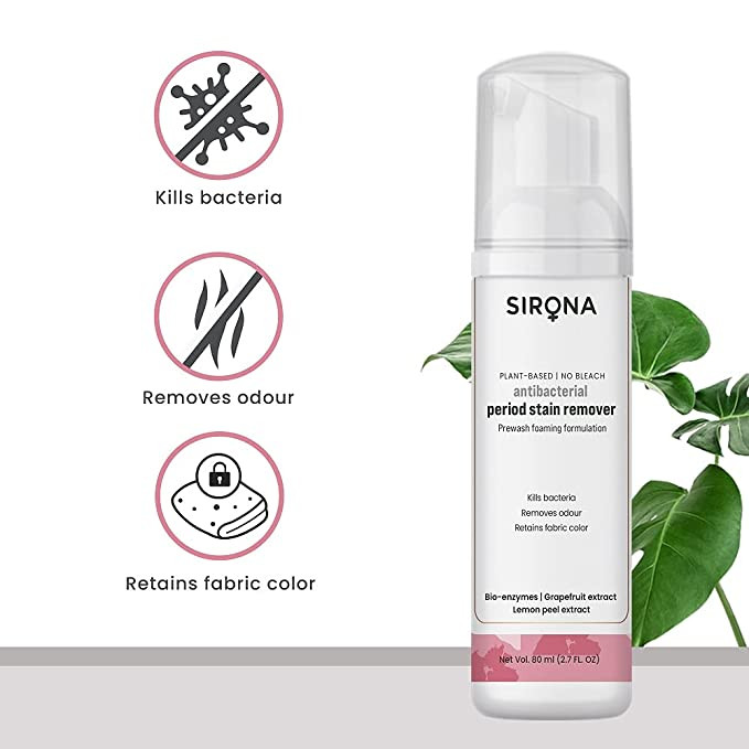 Sirona Antibacterial Period Stain Remover - 80 Ml