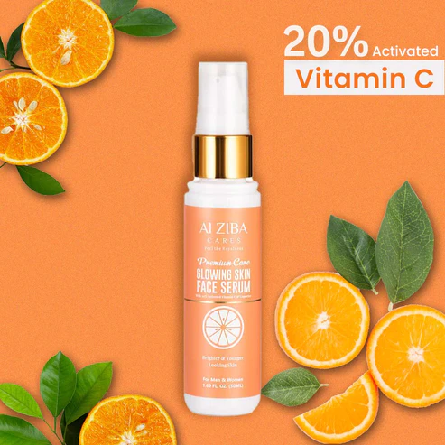 Alziba Glowing Skin Face Serum With 20% Activated Vitamin C & Licorice-50Ml