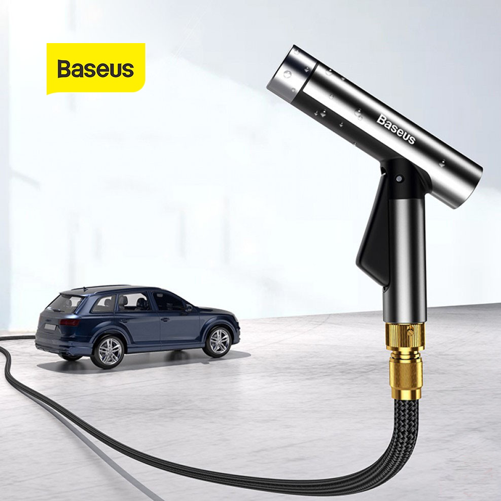 Baseus Simple Life Car Wash Spray Nozzle 15M After Water Filling Black