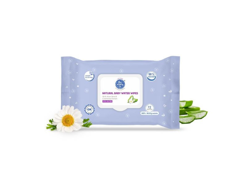 The Moms Co Natural Baby wash 100 ml + Natural Baby wipes Combo NWWBW