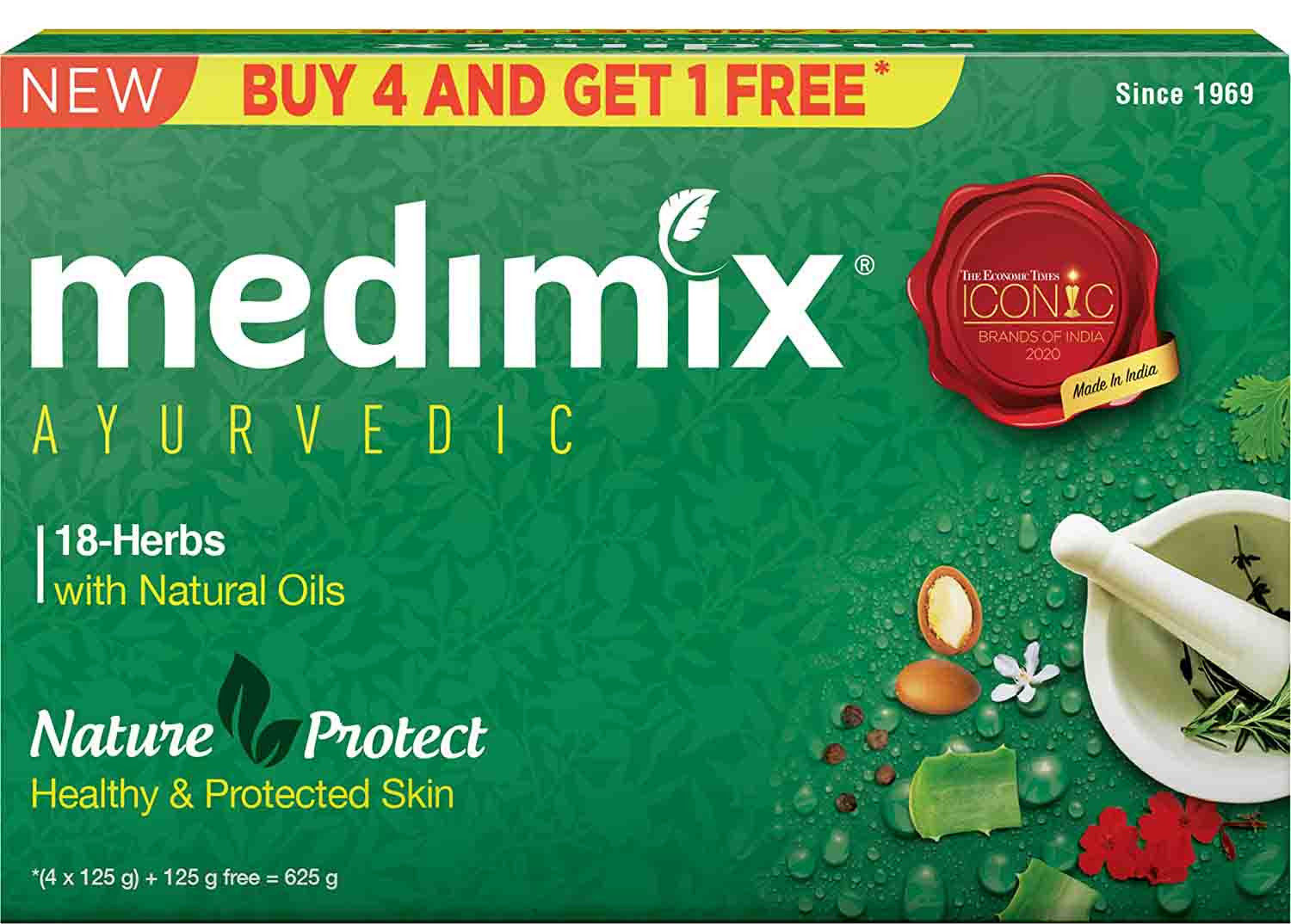 Medimix Soap 125Gm 4+1 (5Pcs)