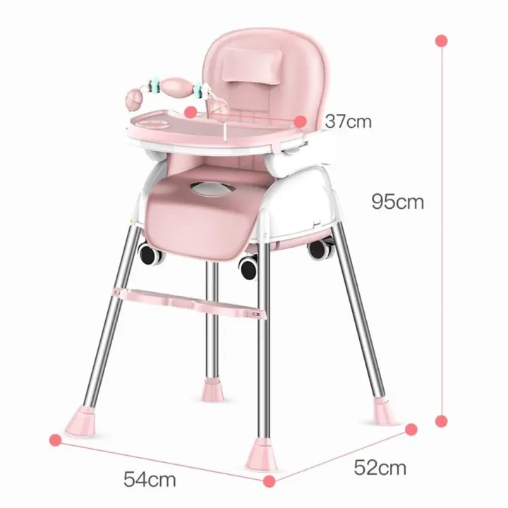 Baby High Chair With Tray: Feeding Booster Seat