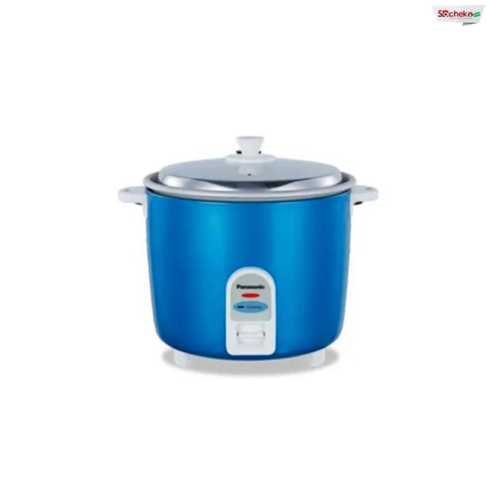 Panasonic 2.2 Litre Rice Cooker Drum with Anodized Aluminium Pan SR-WA 22 (G9) Blue
