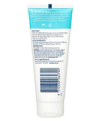 Le Tan Sensitive Face Sunscreen Spf 50 70Ml