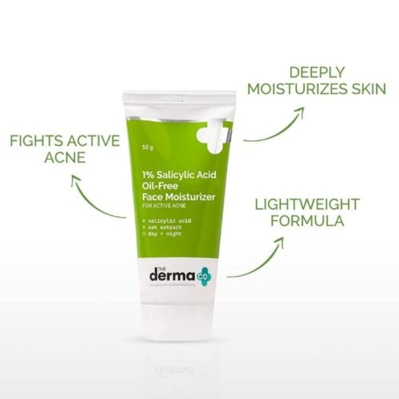 The Derma Co. 1% Salicylic Acid Oil-Free Daily Face Moisturizer 50Gm