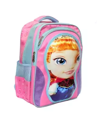 Pink/Blue Frozen Anna School Backpack For Girls