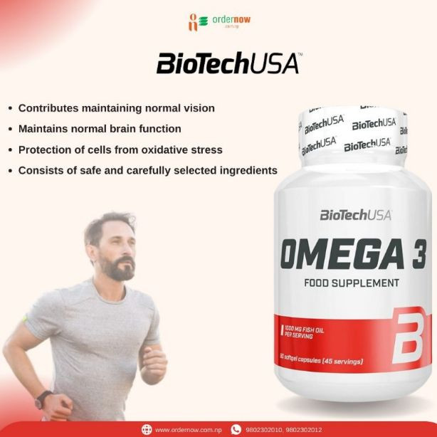BIOTECH Omega 3 Food Supplement - 90 Capsules