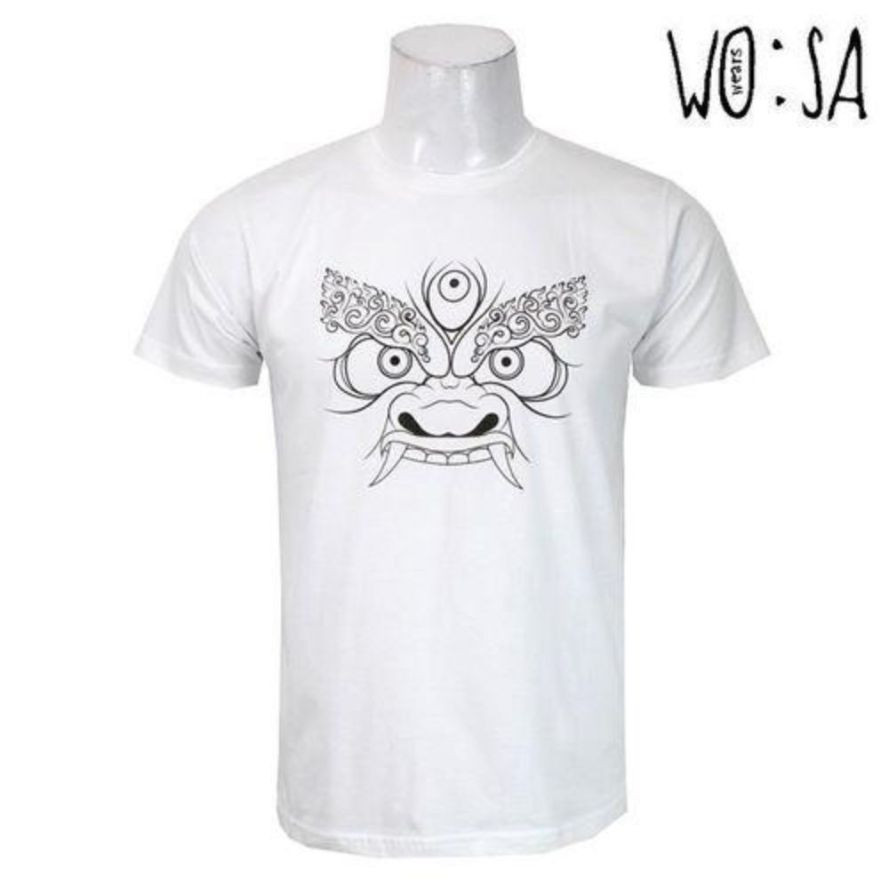 White Bhairab Printed T-Shirt For Men