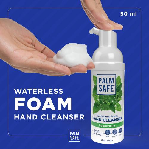 Palm Safe Ayurvedic Foam Based Alcohol-Free Cleanser 50Ml