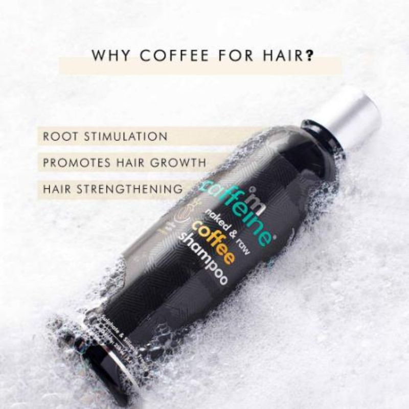 Mcaffeine Naked & Raw Coffee Shampoo For Hair Fall Control With Protein & Argan Oil 250Ml