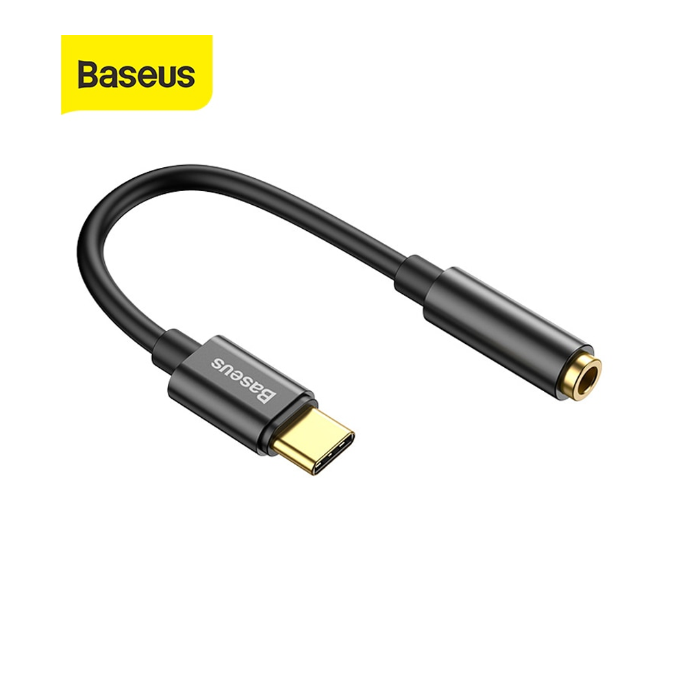 Baseus Type-C Male To 3.5Mm Female Adapter L54 Black