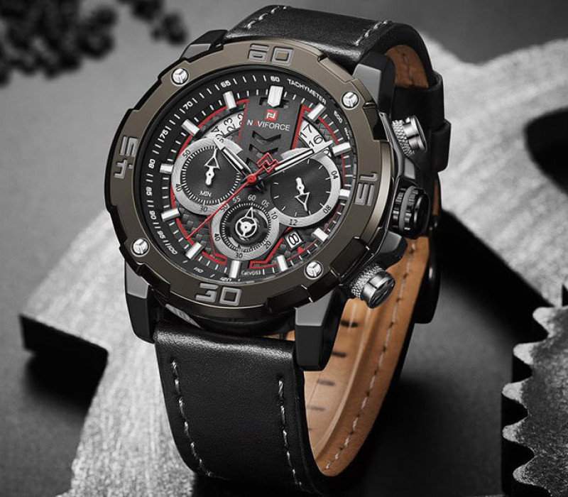 NaviForce- 9175L black red Watch