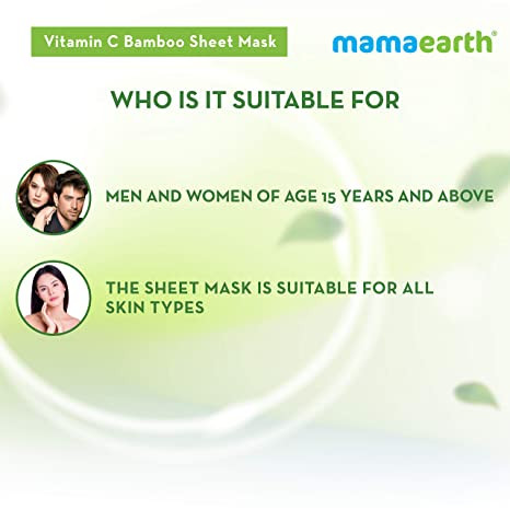 Mamaearth Vitaminc Bamboo Sheet Mask