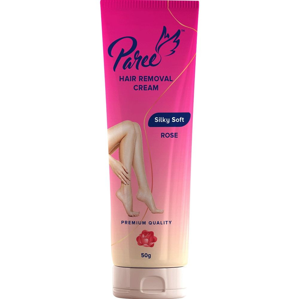 Paree Hair Removal Cream Silky Soft With Rose (50g) | For Sensitive Skin