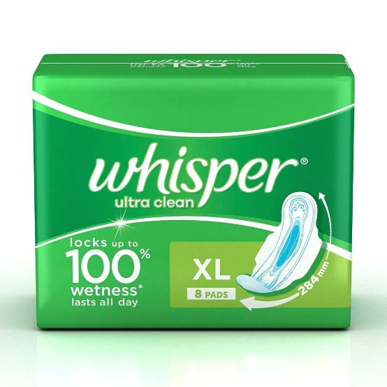 Whisper | Whisper Ultra Clean XL 8's x 60 INR 80 [82325168]