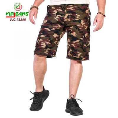 Virjeans (Vjc 752) Combat Cargo Box (Shorts) Half Pant For Men
