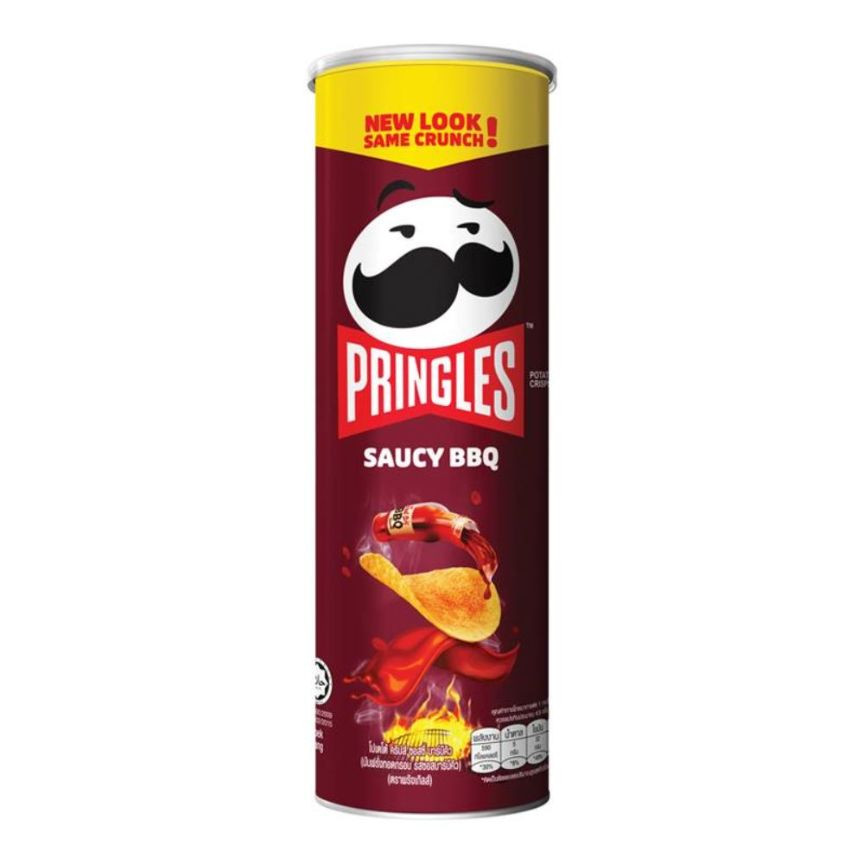 Pringles Saucy BBQ 107 gm x 12
