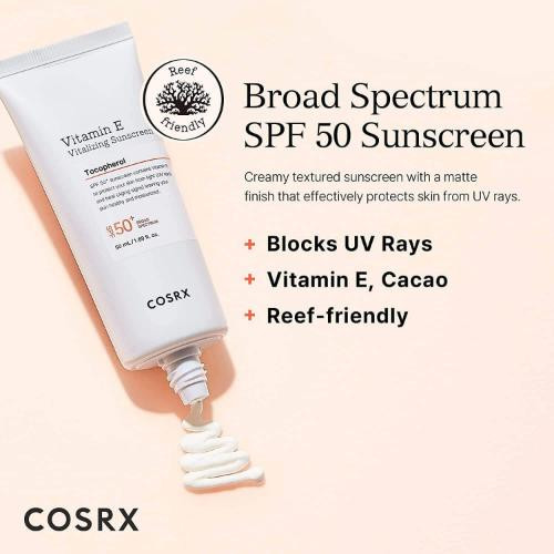 Cosrx Vitamin E Vitalizing Sunscreen Spf 50+ 50Ml