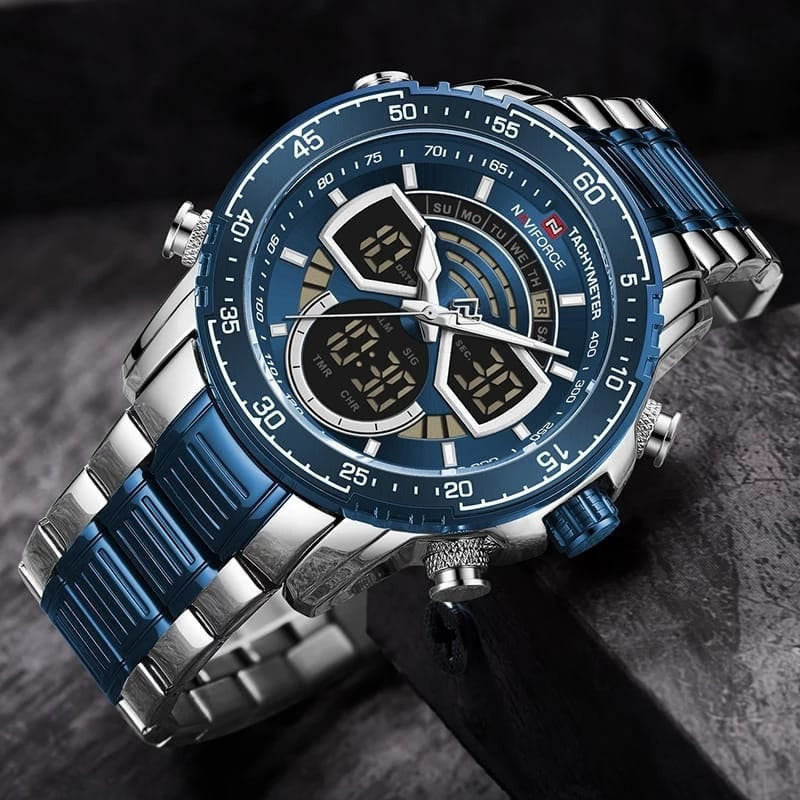 NaviForce- 9189 Steel Blue Watch