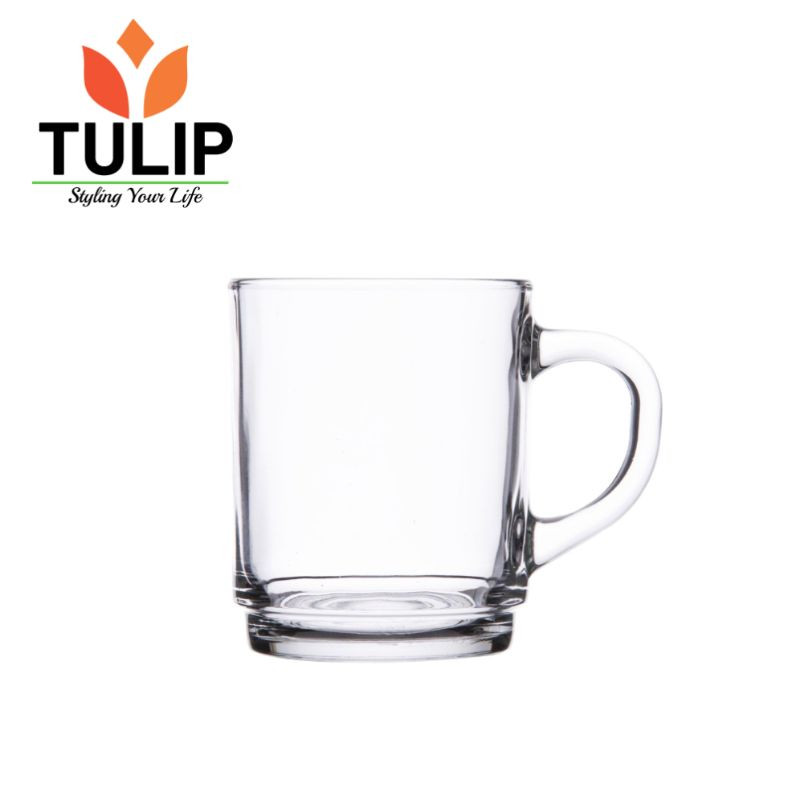 Tulip Transparent Tea/Coffee Glass Cup Set,240 Ml Set Of 6