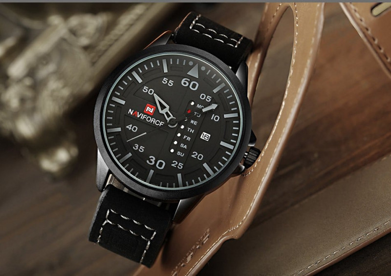 NaviForce-9074 black Watch