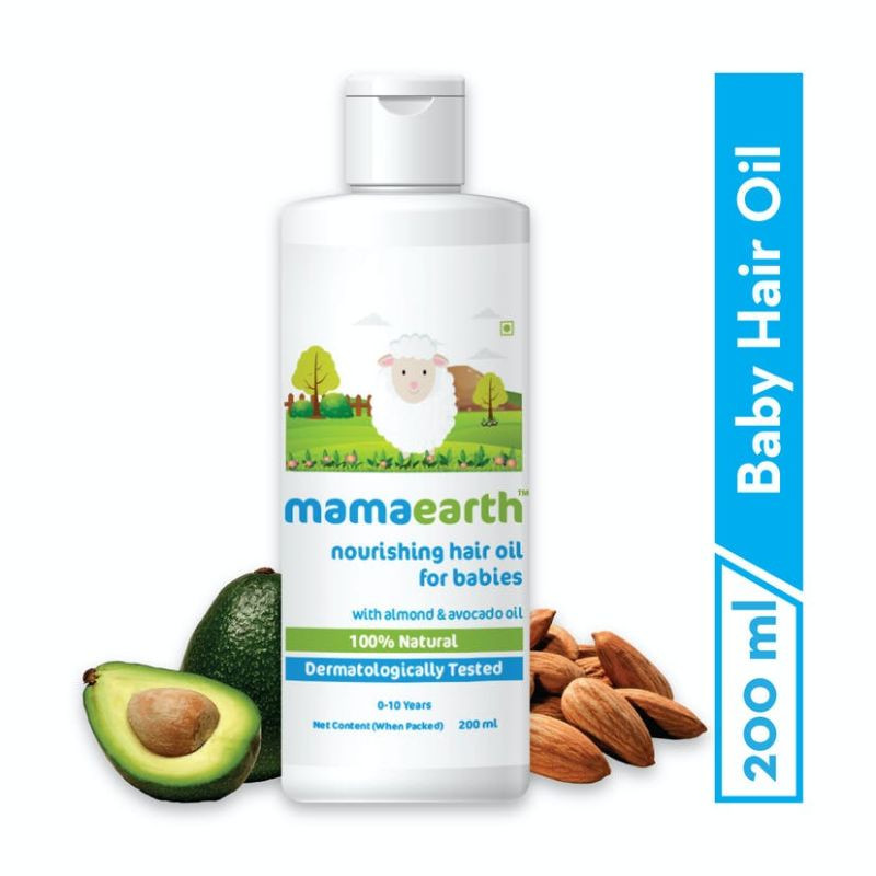 Mamaearth Nourishing Hair Oil For Babies With Almond & Avocado Oil - 200 Ml
