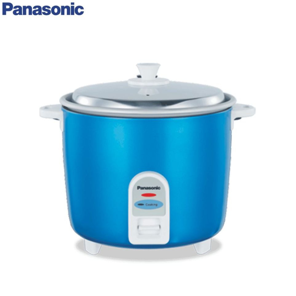 Panasonic 1.8 Litre Rice Cooker Drum with Anodized Aluminium Pan SR-WA18 (GE9) Blue