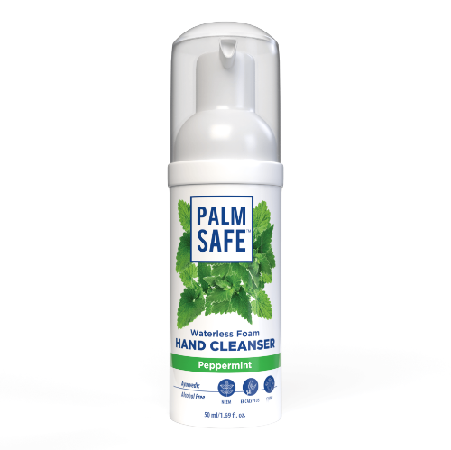 Palm Safe Ayurvedic Foam Based Alcohol-Free Cleanser 50Ml