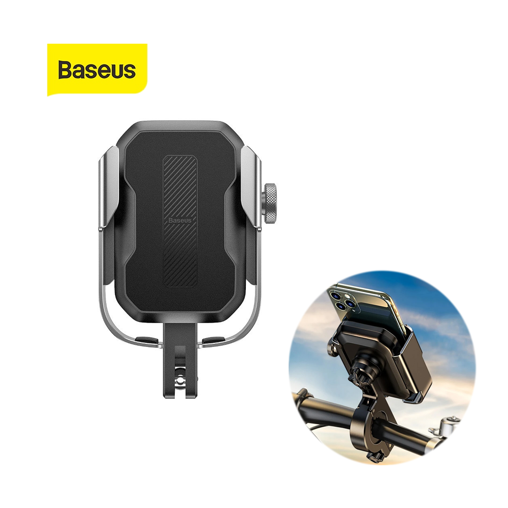 Badgebaseus Motorcycle Phone Holder For Bicycle Rear View Mirror Mount Stand Scooter Motorbike Phone Holder For 4.7-6.5 Inch Phone
