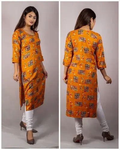 Bisesh Creation Front Buttoned Foil Printed Kurti