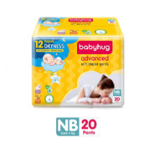 Babyhug Advanced Pant Style Baby Diapers Newborn - 20 Pieces