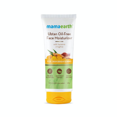 Mamaearth Ubtan Oil Free Face Moisturizer With Turmeric & Saffron For Skin Brightening
