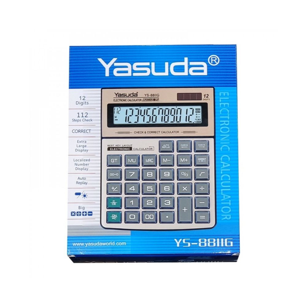 Yasuda 12 Digits Calculator YS-88IIG