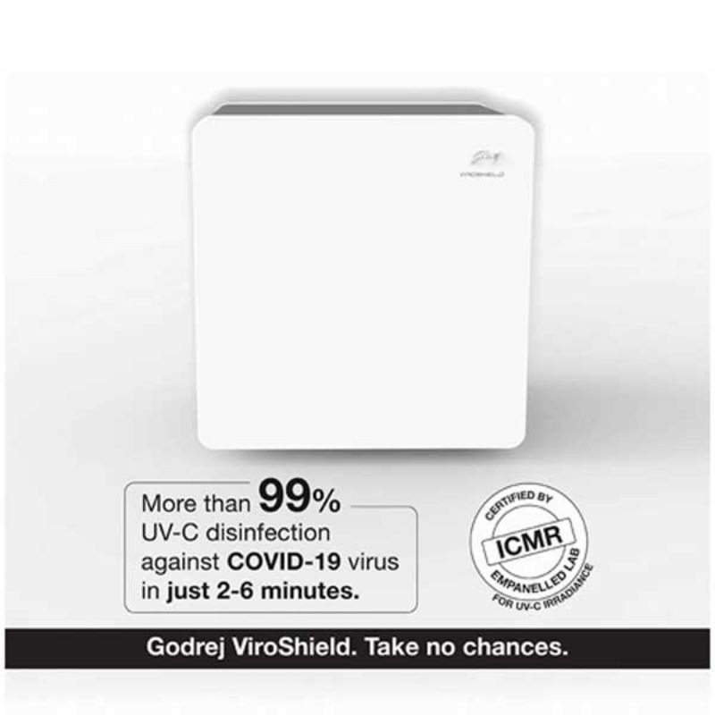 Godrej ViroShield UV-C Disinfecting Device 4.0 SD VIROSHIELD 30UV 48RMO WT M