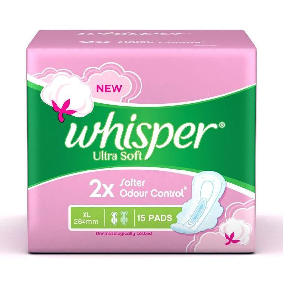 Whisper | Whisper Ultra Soft XL 15's x 36 INR 140 [82329713]