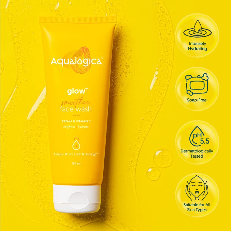 Aqualogica Glow+ Smoothie Face Wash 100Ml